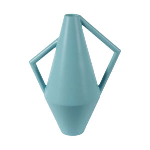 Atipico Small Ceramic Kora Vase Silk Blue